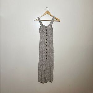 SALE! Brown Japna Cheetah Button Down Sundress Size XS EUC